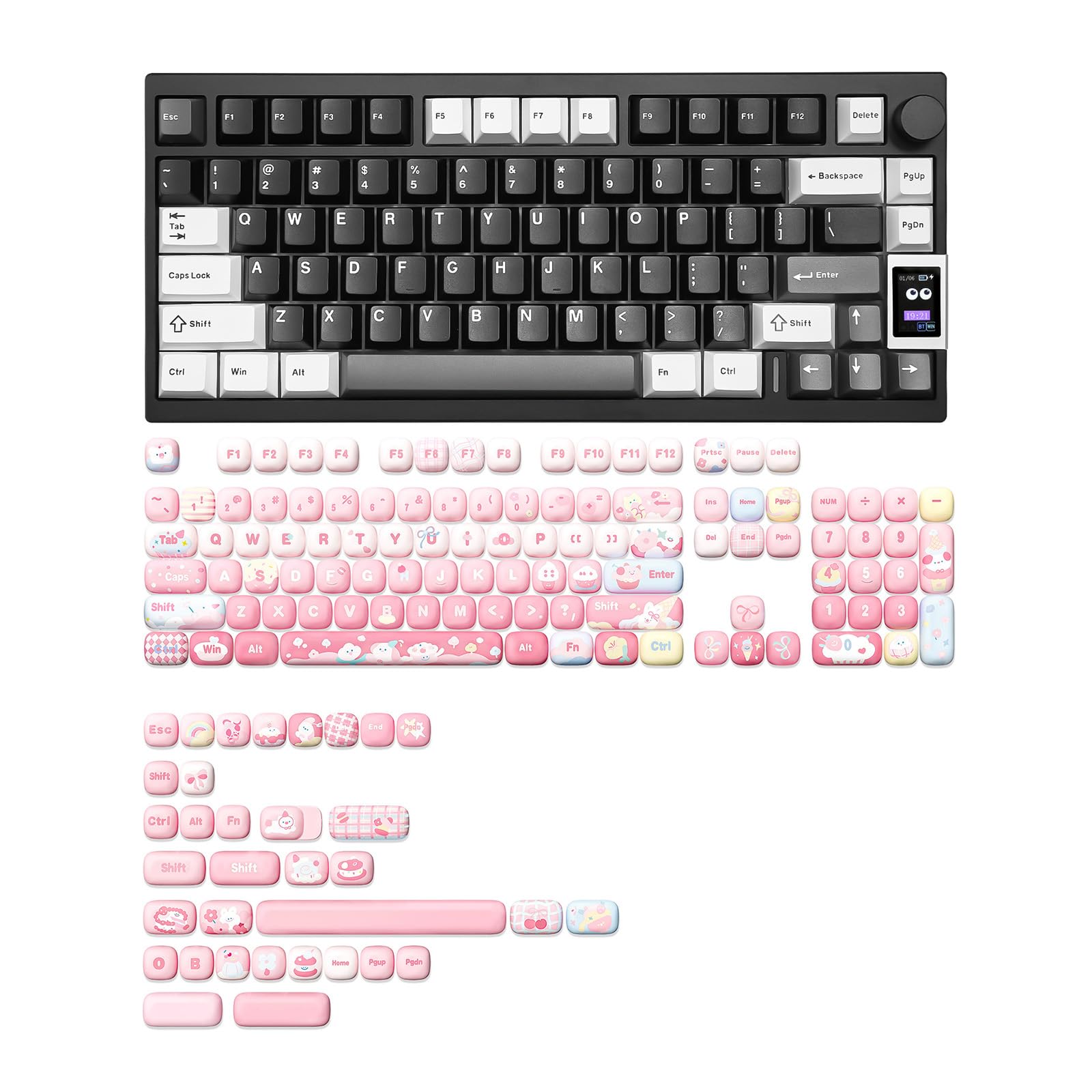 Amazon.com: YUNZII AL80 Wireless Mechanical Keyboard(Black